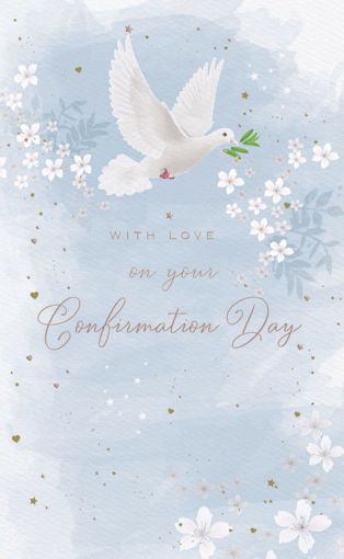 Picture of WITH LOVE ON YOUR CONFIRMATION DAY CARD BLUE